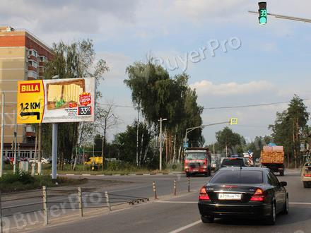 Рекламная конструкция г. Щёлково, Фряновское шоссе, км 19+080, лево, перед поворотом на пос. Литвиново, №901B (Фото)