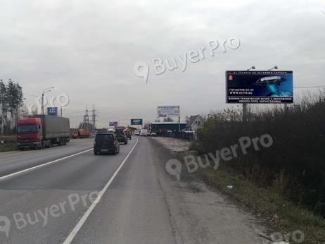 Рекламная конструкция Раменский р-он, Егорьевское шоссе, перед въездом в д. Шмеленки  в сторону Москвы слева (Фото)