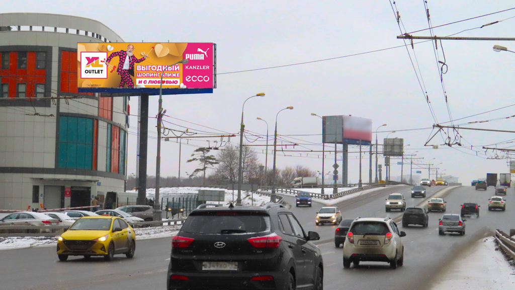 Рекламная конструкция Химки ул. Молодежная, 150м от МКАД  Справа (Фото)
