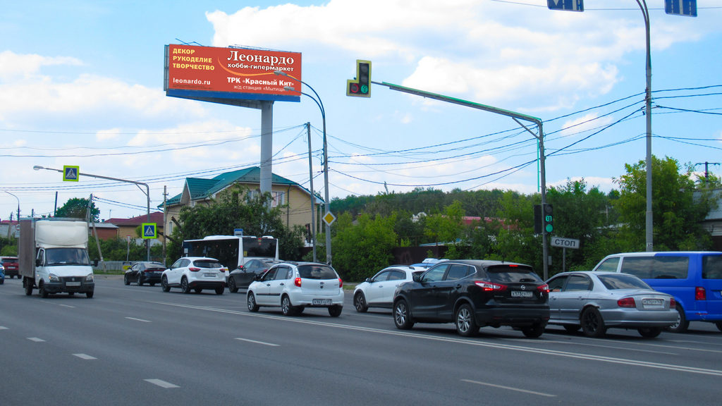Рекламная конструкция Щелковское шоссе 17км+770м (1км+770м от МКАД) Слева (Фото)