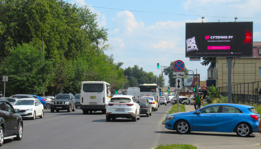 Рекламная конструкция Люберцы ул. Инициативная, 2-й выезд на рынок Справа (Фото)