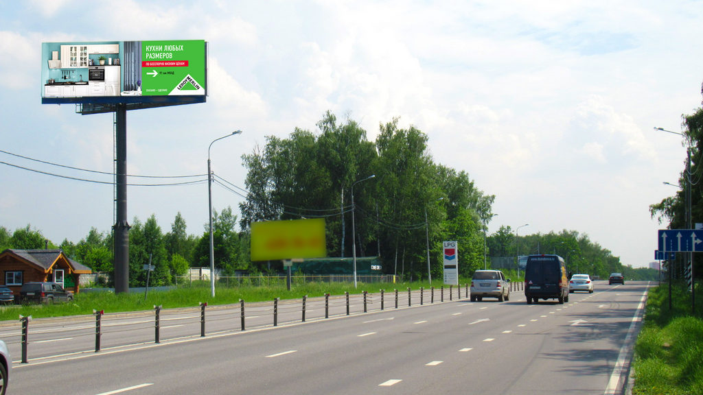 Рекламная конструкция Пятницкое шоссе 6км+м Справа (Фото)