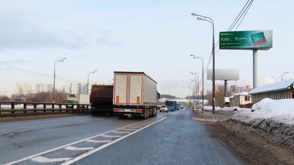 Рекламная конструкция Варшавское шоссе 5км+900м Слева (Фото)