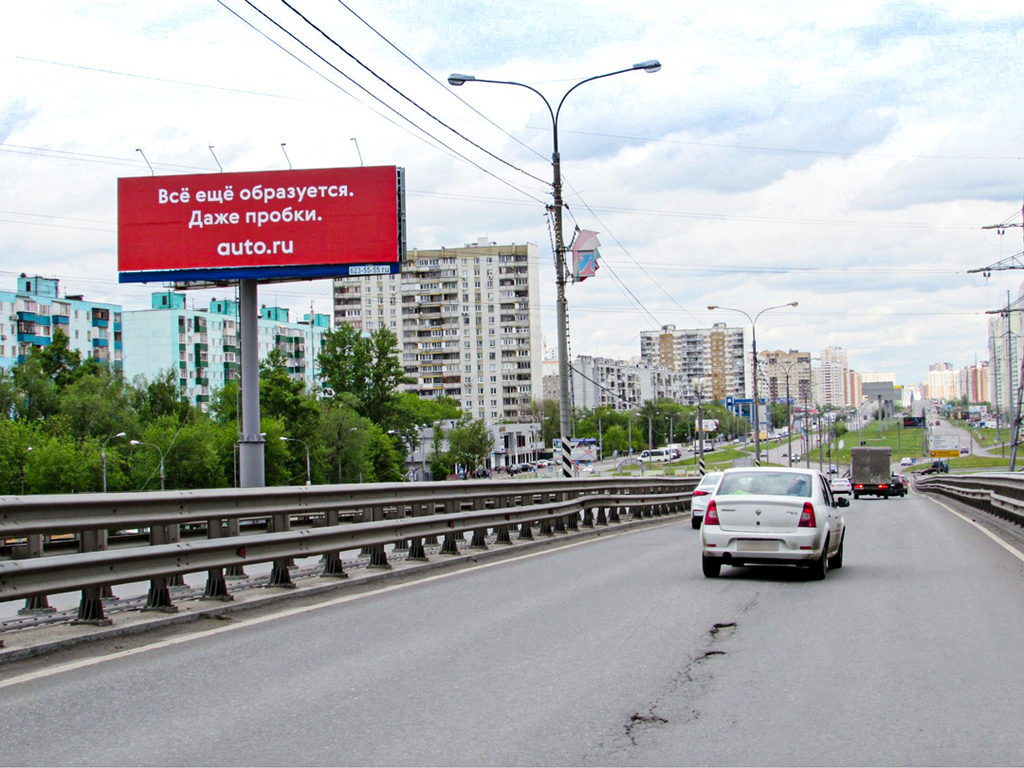 Рекламная конструкция Люберцы Комсомольский проспект, эстакада Слева (Фото)