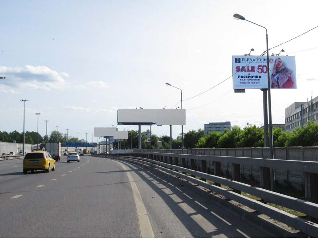 Рекламная конструкция Ярославское шоссе 19км+690м (3км+090м от МКАД) Слева (Фото)