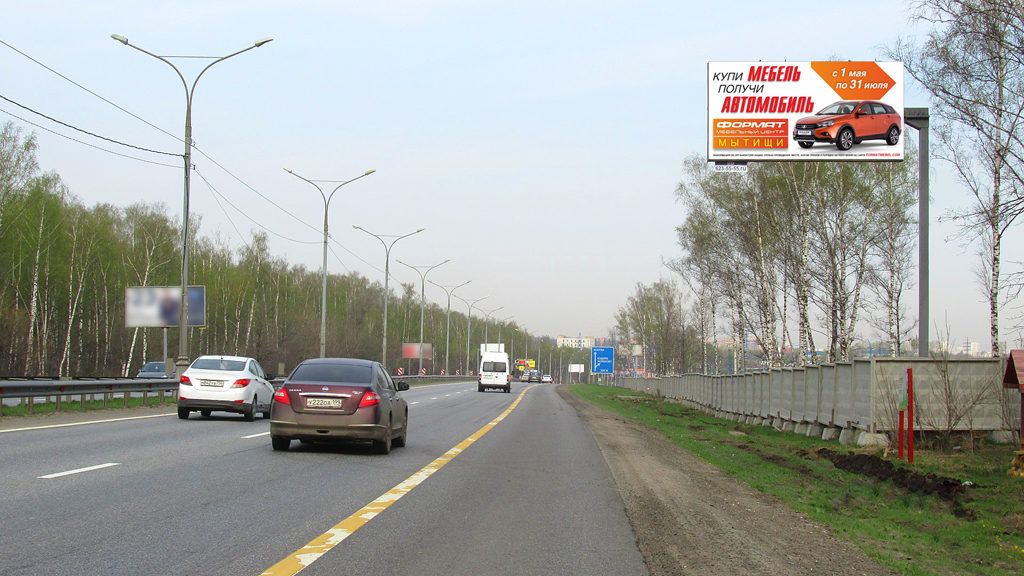 подъезд к Домодедово 27км+690м (5км+690м от МКАД) Слева