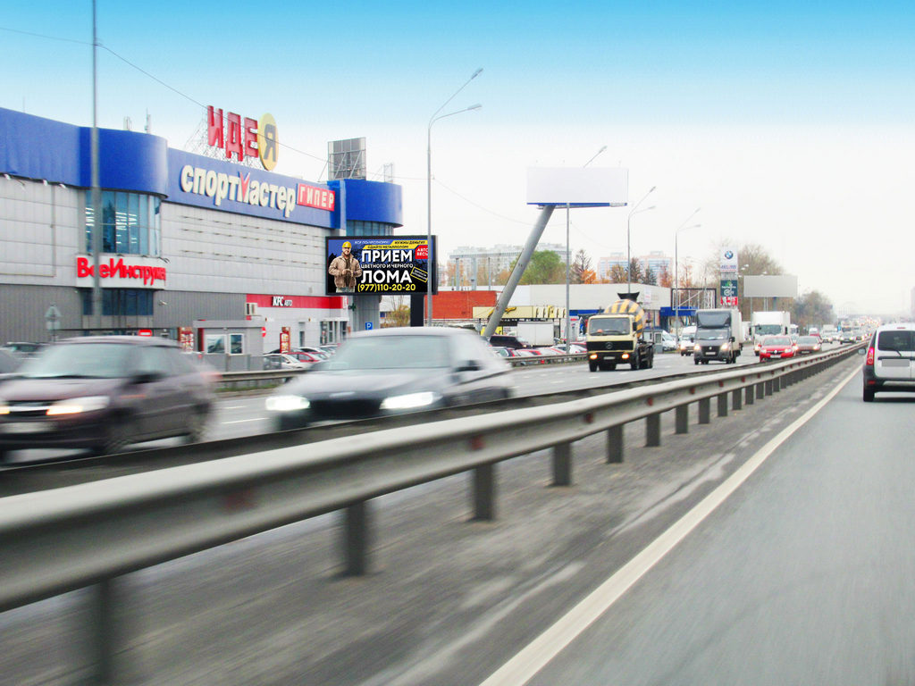 Рекламная конструкция Горьковское шоссе 17км+500м (2км+500м от МКАД) Справа (Фото)