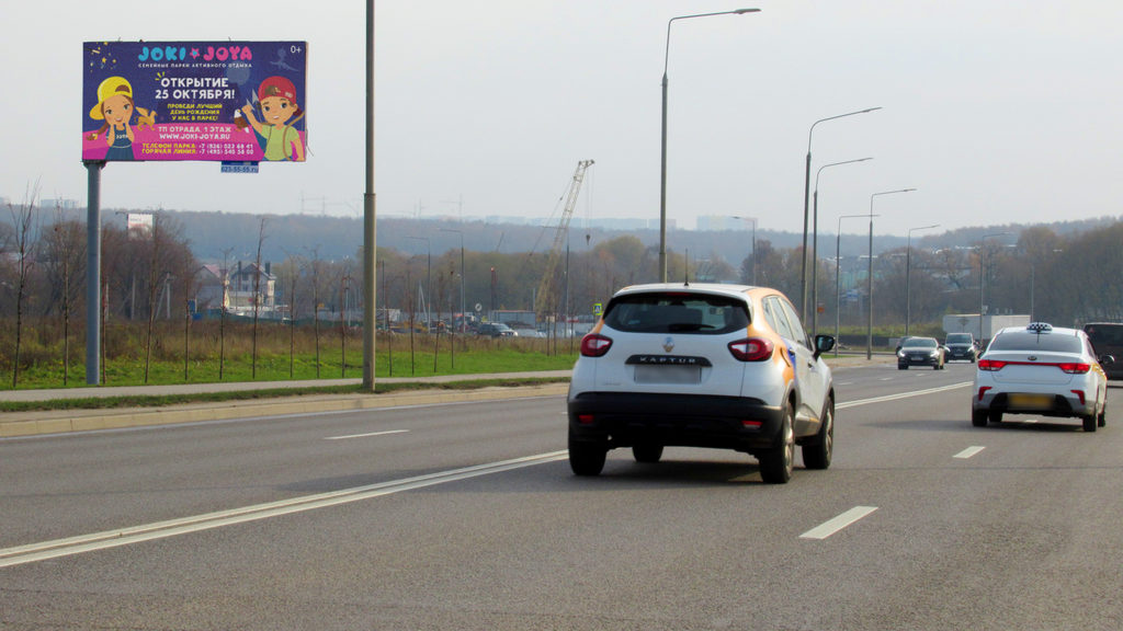 Рекламная конструкция Новая Москва Проектируемый проезд 7031, 00км+400м от Калужского шоссе Справа (Фото)