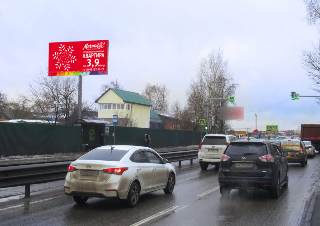 Рекламная конструкция Осташковское шоссе 3км+500м Слева (Фото)