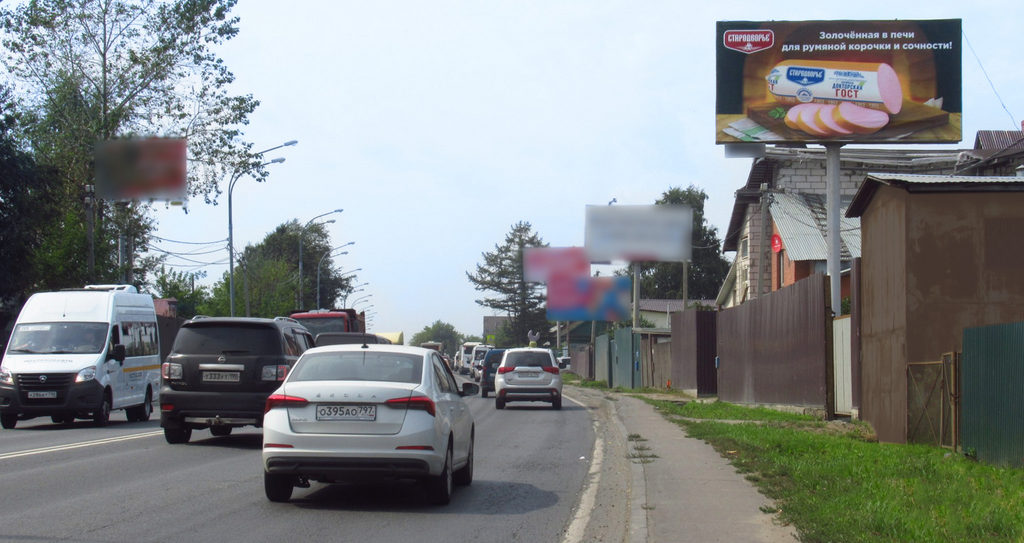 Рекламная конструкция Щелковское шоссе 17км+440м (1км+440м от МКАД) Слева (Фото)