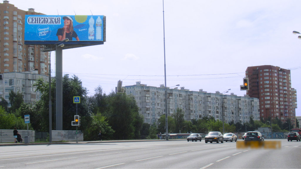Рекламная конструкция Химки Новокуркинское ш. 2км 480м от Москвы справа Справа (Фото)