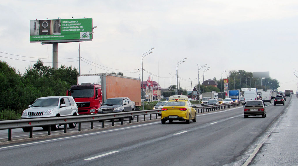 Рекламная конструкция Горьковское шоссе 33км+750м (18км+750м от МКАД) Слева (Фото)