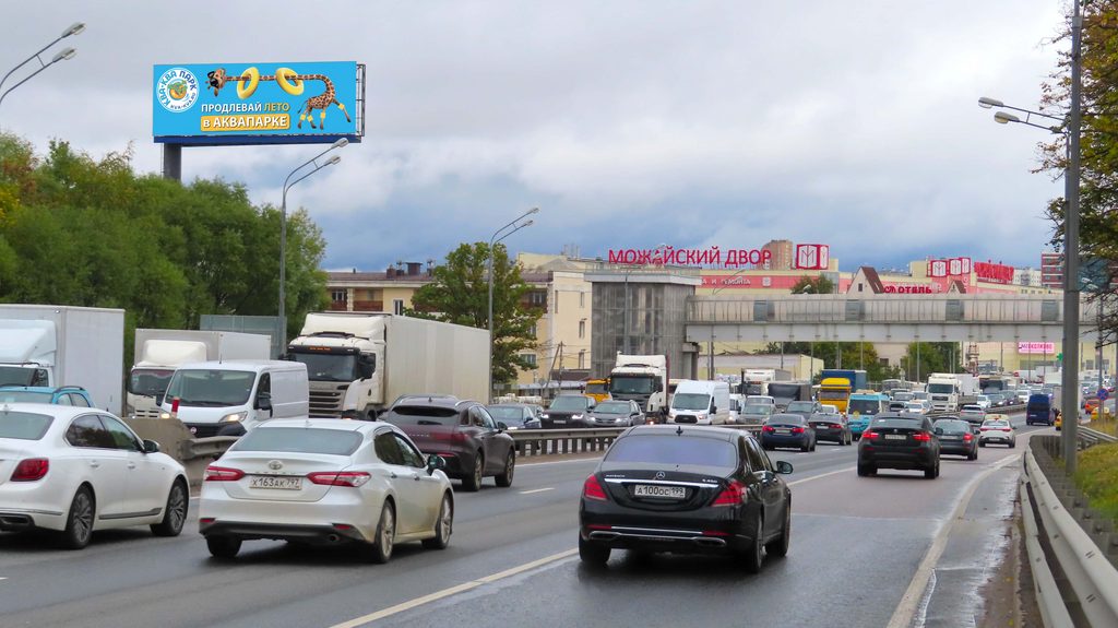 Рекламная конструкция Минское шоссе 17км+м (1км+100м от МКАД) Справа (Фото)