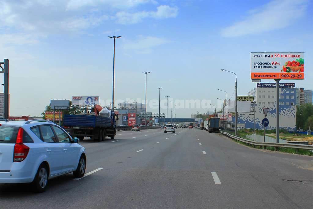 Рекламная конструкция Новорязанское шоссе 20км+490м (3км+190м от МКАД) Слева (Фото)
