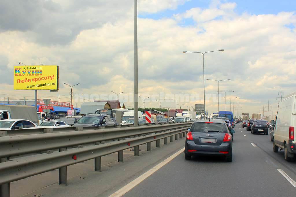 Рекламная конструкция Новорязанское шоссе 25км+600м (8км+300м от МКАД) Справа (Фото)