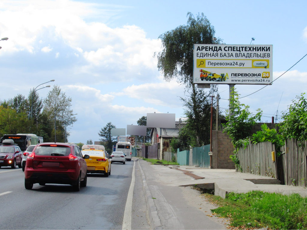 Рекламная конструкция Щелковское шоссе 17км+500м (1км+500м от МКАД) Слева (Фото)