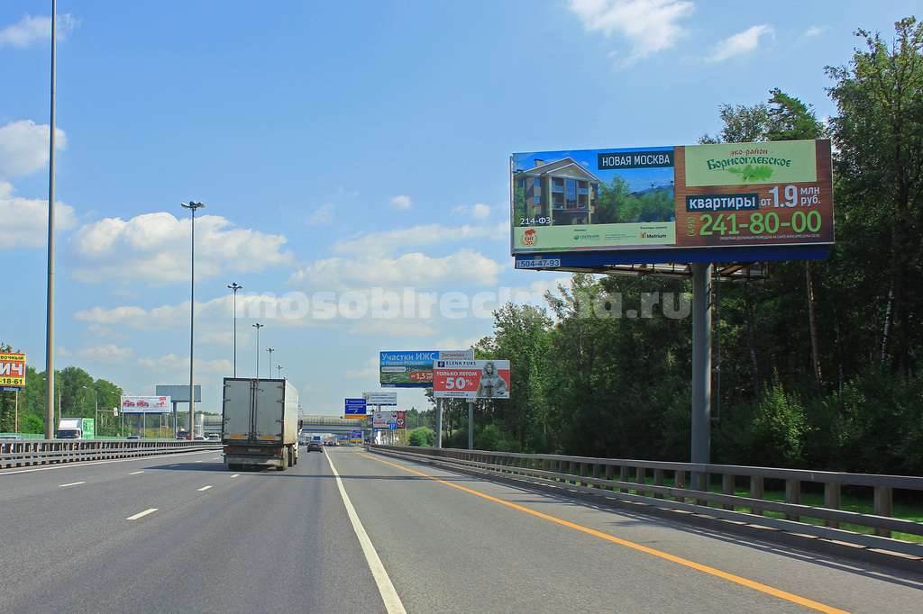 Рекламная конструкция Киевское шоссе 26км+410м (8км+410м от МКАД) Слева (Фото)