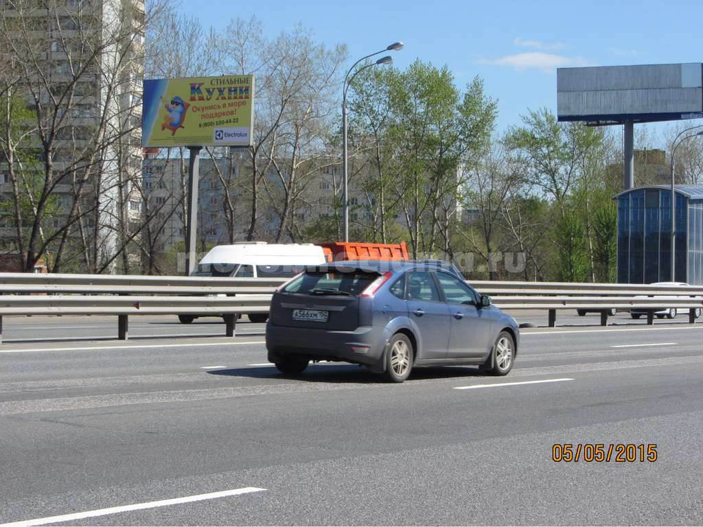Рекламная конструкция Новорязанское шоссе 20км+020м (2км+720м от МКАД) Слева (Фото)