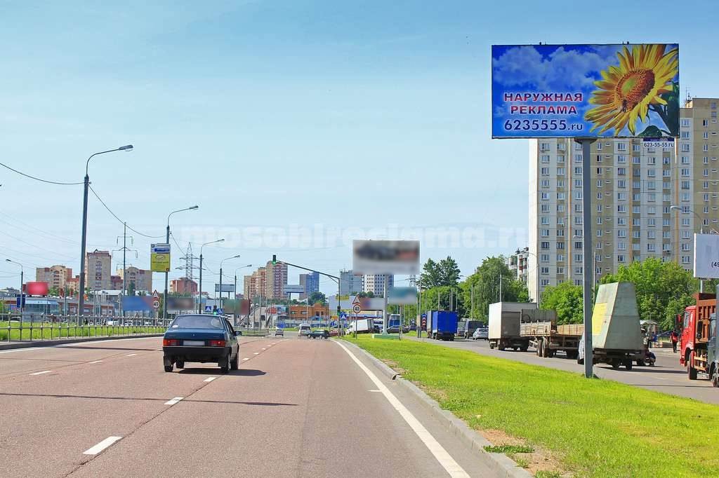 Рекламная конструкция Люберцы Комсомольский проспект, напротив д. 9 Слева (Фото)
