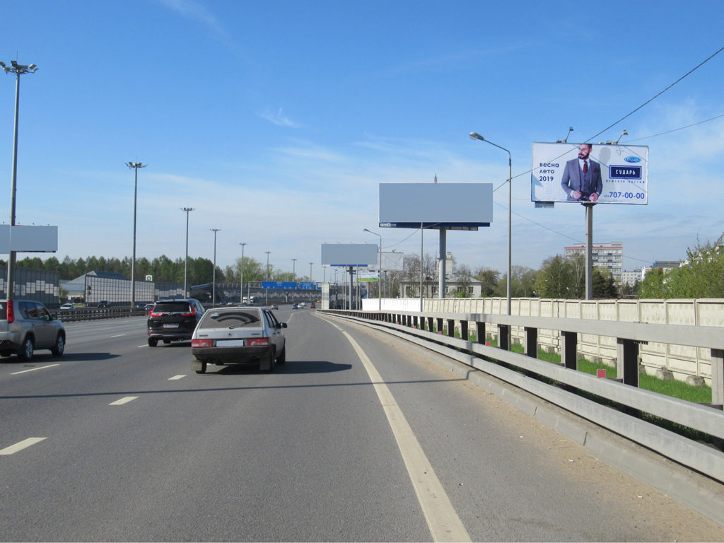 Рекламная конструкция Ярославское шоссе 19км+640м (3км+040м от МКАД) Слева (Фото)