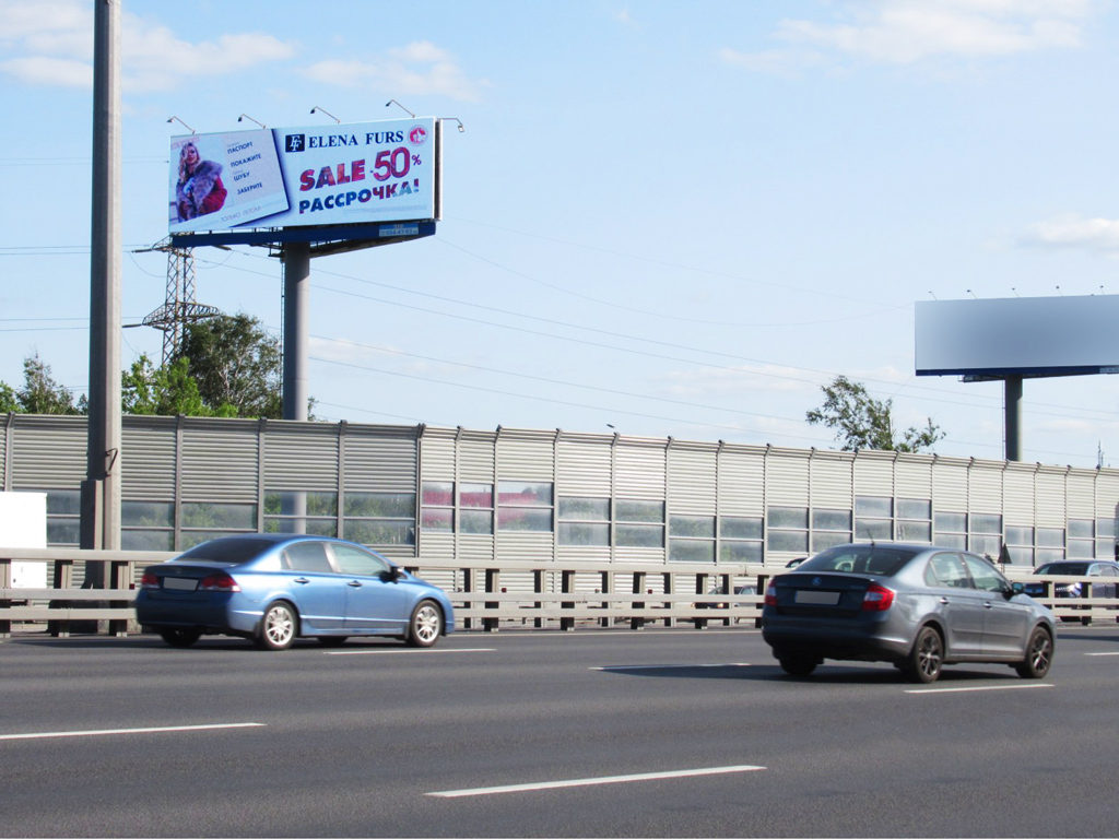 Рекламная конструкция Ярославское шоссе 18км+540м (1км+940м от МКАД) Справа (Фото)