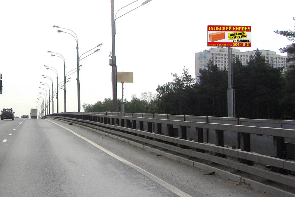 Рекламная конструкция Новорязанское шоссе 18км+550м (1км+250м от МКАД) Справа (Фото)