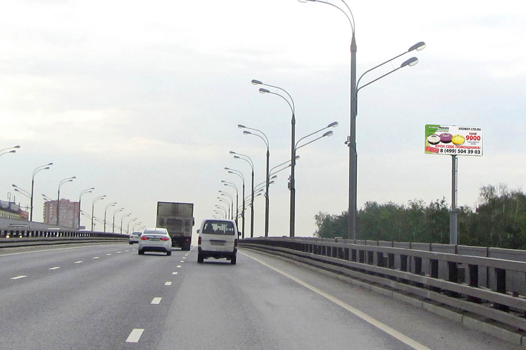 Рекламная конструкция Новорязанское шоссе 18км+610м (1км+310м от МКАД) Справа (Фото)
