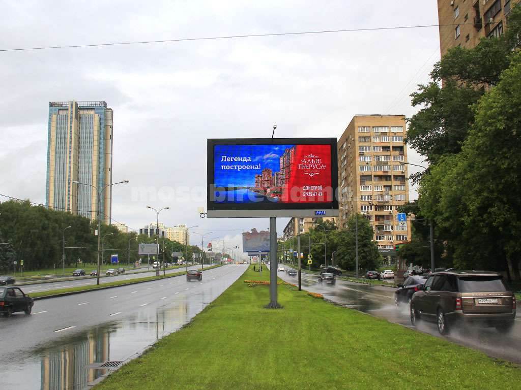 Рекламная конструкция Москва Вернадского пр-т, д. 21 корп. 2 ЦРП (Фото)