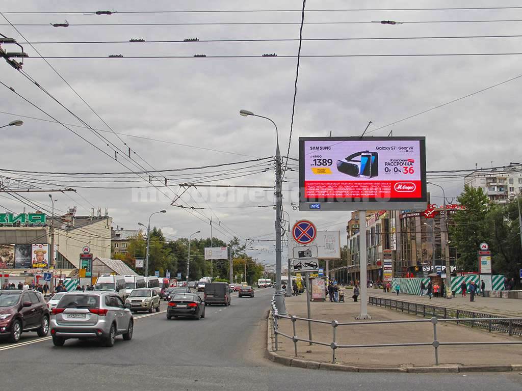 Рекламная конструкция Москва Зеленый пр-т, д. 60 (поз. 1) (Фото)