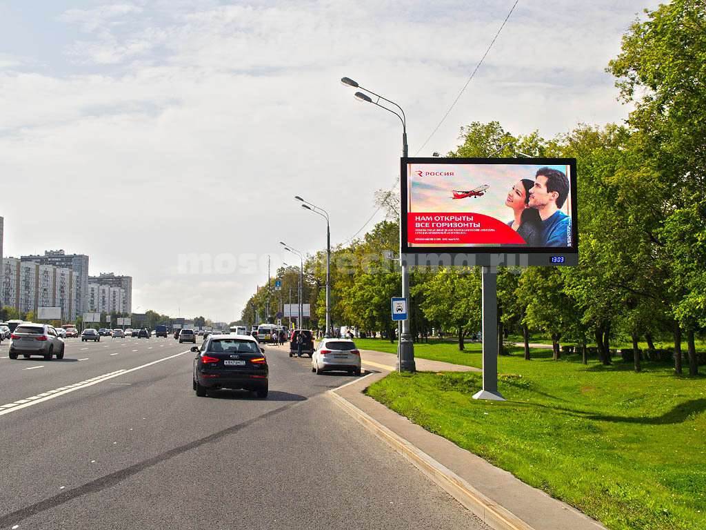 Рекламная конструкция Москва Кутузовский пр-т, д.52 (поз. 6) (Фото)