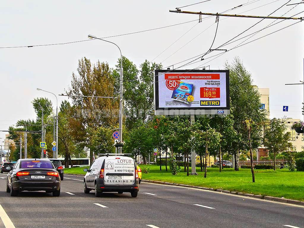 Рекламная конструкция Москва Ломоносовский пр-т,  д. 27,  к. 4 (Фото)