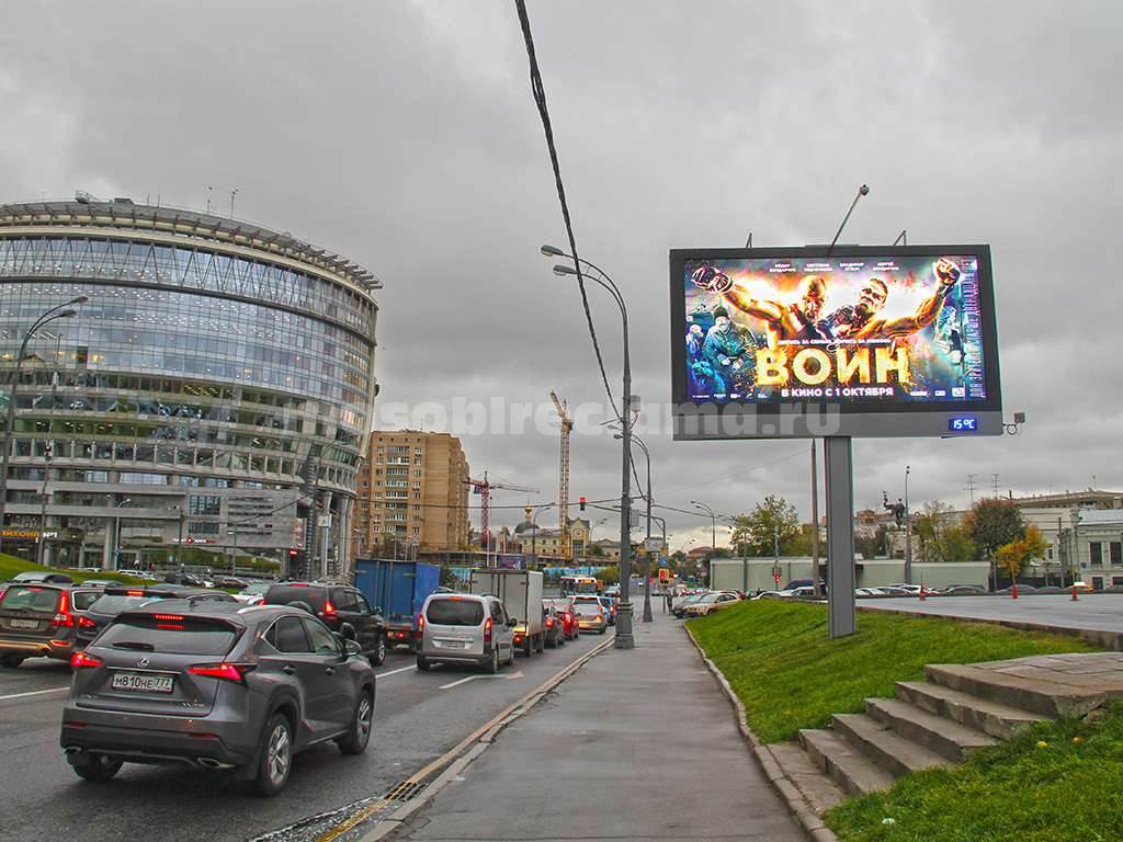 Рекламная конструкция Москва Олимпийский пр-т, д.13 (м/у 2-3 оп до Х с ул. Дурова) (Фото)