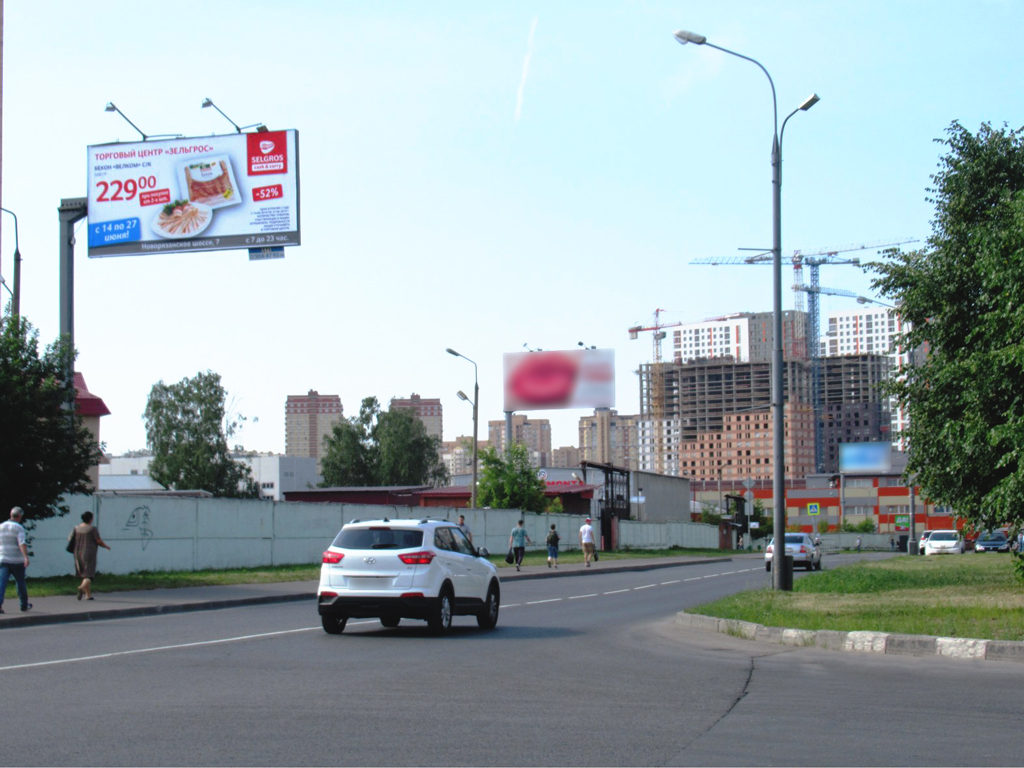Рекламная конструкция Люберцы ул. Полубоярова, 290м от Новорязанского ш. Справа (Фото)