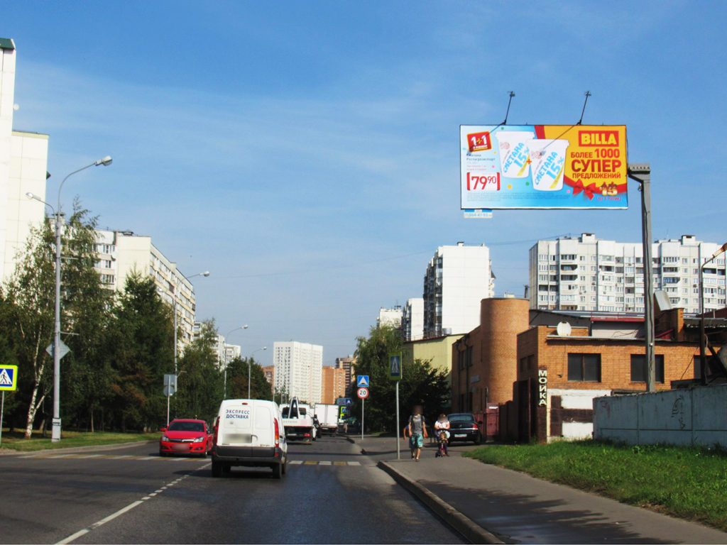 Рекламная конструкция Люберцы ул. Полубоярова, 350м от Новорязанского ш. Справа (Фото)