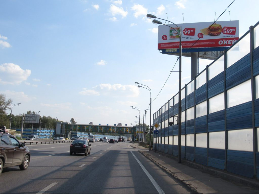Рекламная конструкция Дмитровское шоссе 22км+830м (3км+230м от МКАД) Слева (Фото)