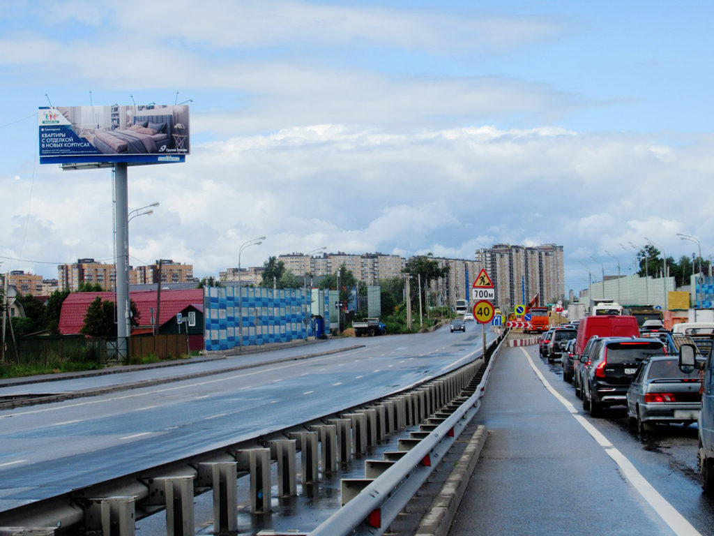 Рекламная конструкция Дмитровское шоссе 23км+885м (4км+285м от МКАД) Слева (Фото)