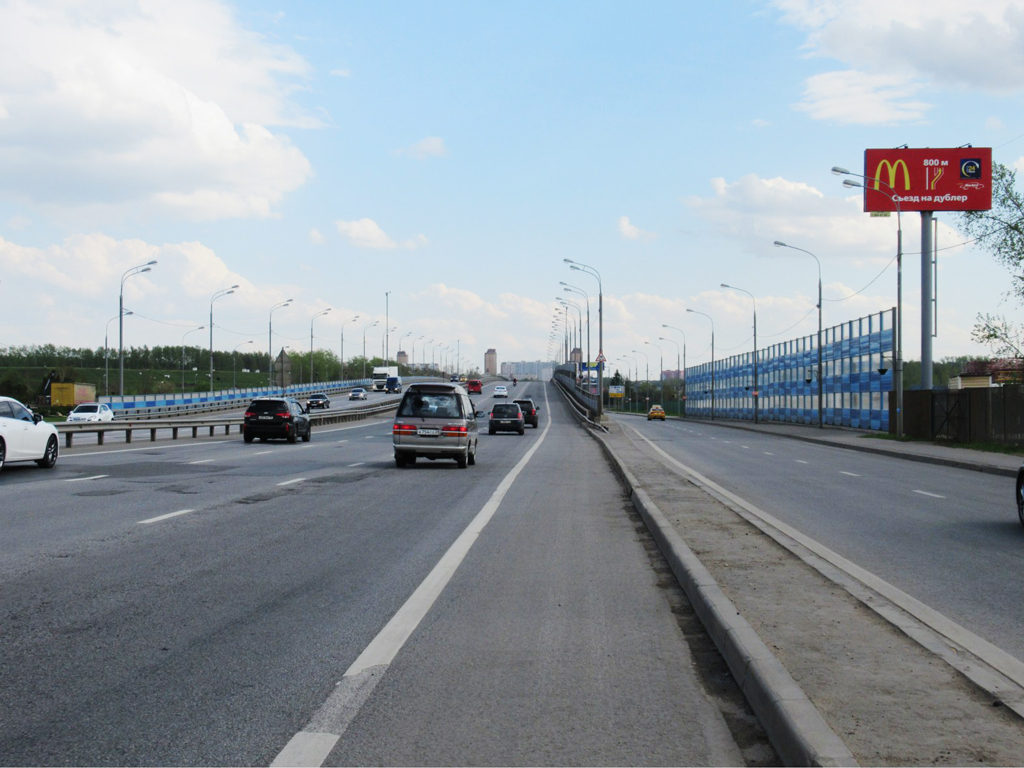 Рекламная конструкция Дмитровское шоссе 23км+825м (4км+225м от МКАД) Слева (Фото)