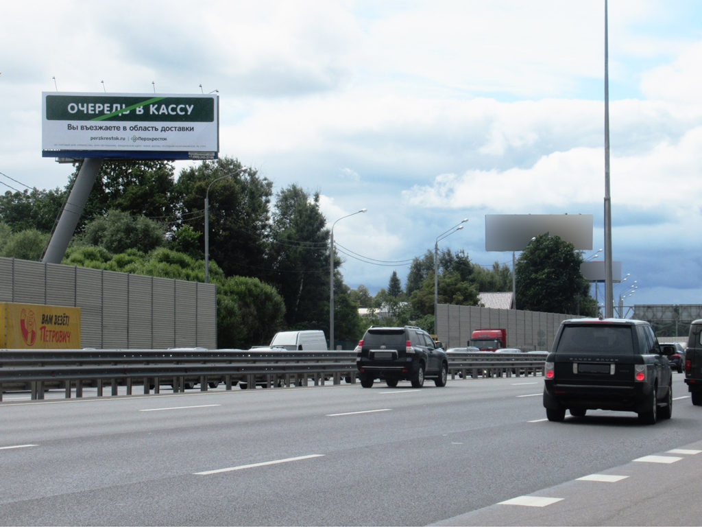 Рекламная конструкция Новорижское шоссе 23км+890м (6км+890м от МКАД) Слева (Фото)