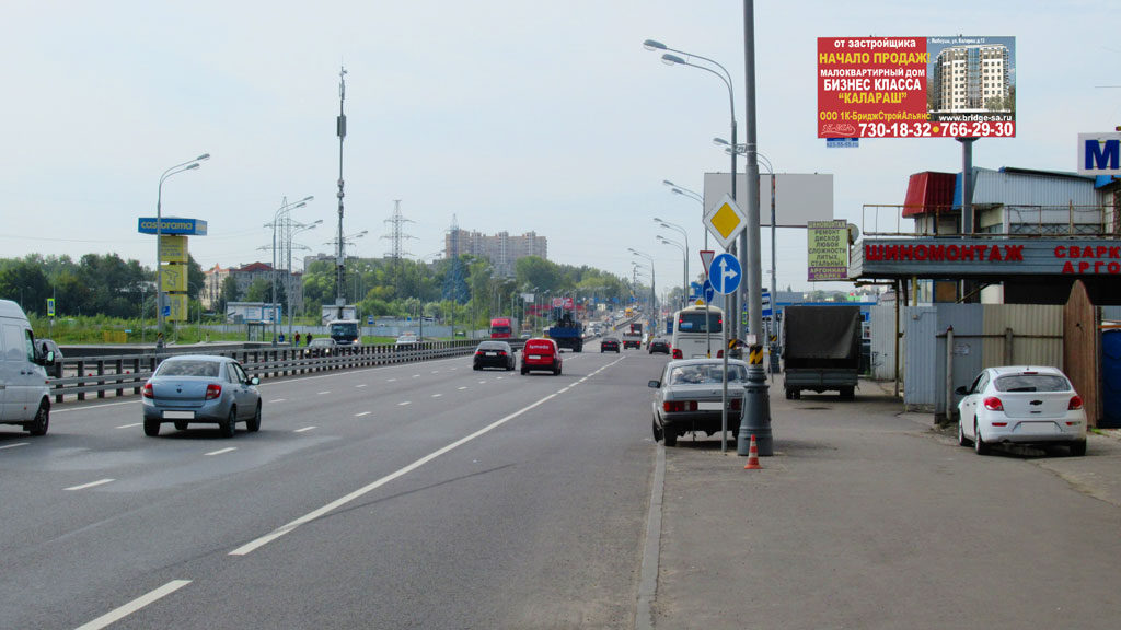 Рекламная конструкция Варшавское шоссе Варшавское шоссе 009км + 655м от МКАД Справа (Фото)