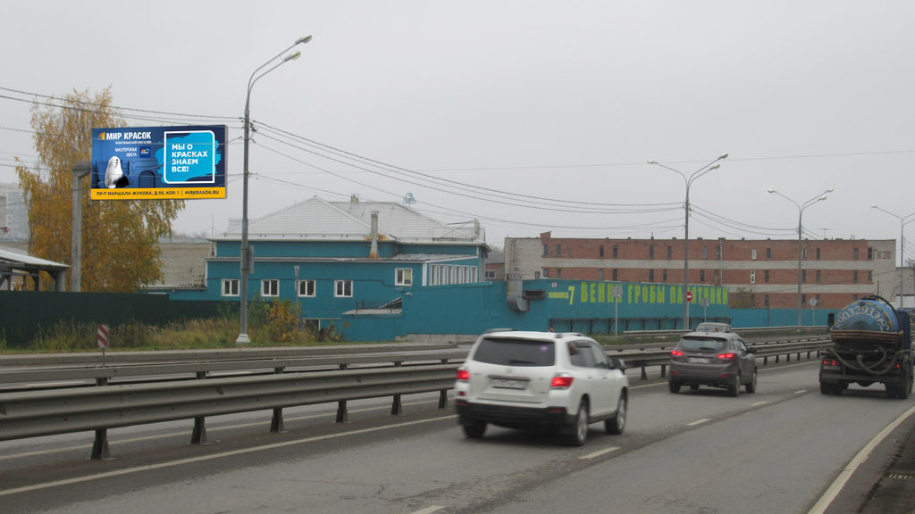 Рекламная конструкция Волковское шоссе 6км+м Справа (Фото)