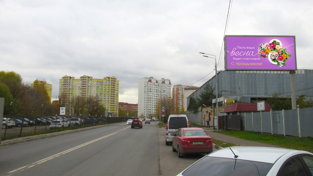 Рекламная конструкция Балашиха ул. Звездная, д.7 Внутренняя сторона (Фото)