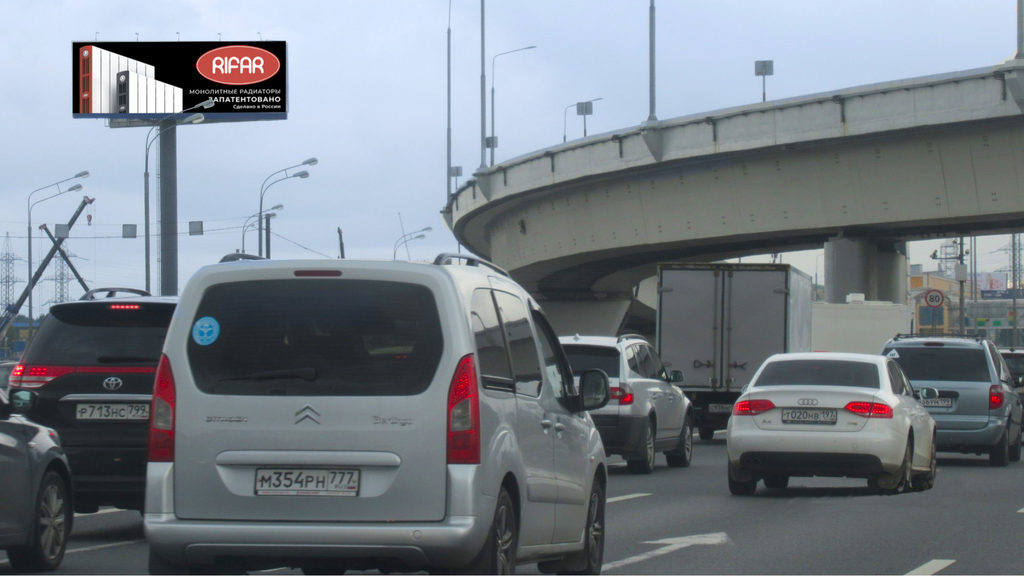 Рекламная конструкция Калужское шоссе 21км+770м (1км+770м от МКАД) Справа (Фото)