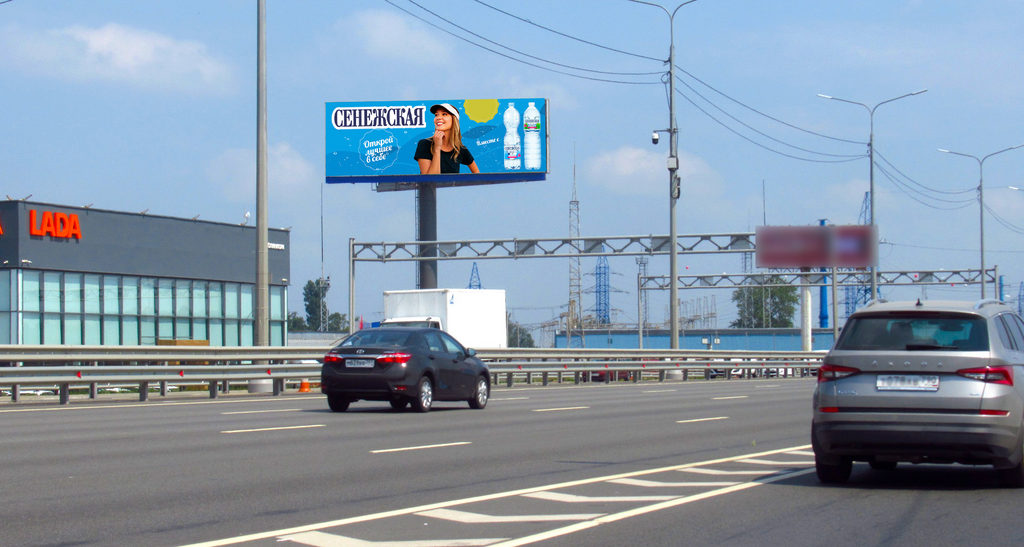 Рекламная конструкция Ярославское шоссе 31км+м (14км+400м от МКАД) Слева (Фото)