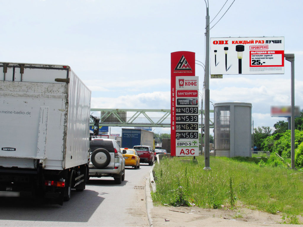 Рекламная конструкция Дмитровское шоссе 25км+140м (5км+540м от МКАД) Слева (Фото)