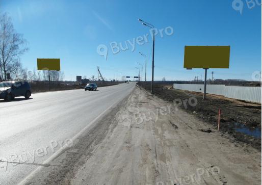 Рекламная конструкция г.Бронницы, ММК А-107,Рязано-Каширское направление, 2 км+570м право (Фото)