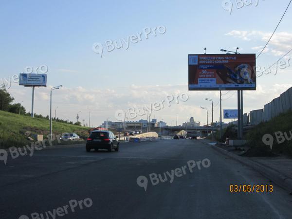 Рекламная конструкция Аметьевская магистраль ул.(примерно 270 м от пересечения с Даурская ул., против движения), A (Фото)