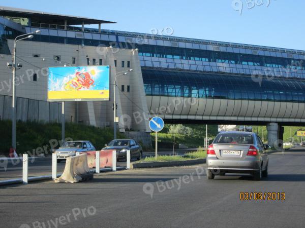 Рекламная конструкция Аметьевская магистраль ул.(примерно 270 м от пересечения с Даурская ул., против движения), B (Фото)