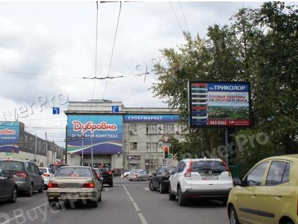 Рекламная конструкция 1-я ул. Машиностроения д.38 по ул. Шарикоподшипниковская (Фото)