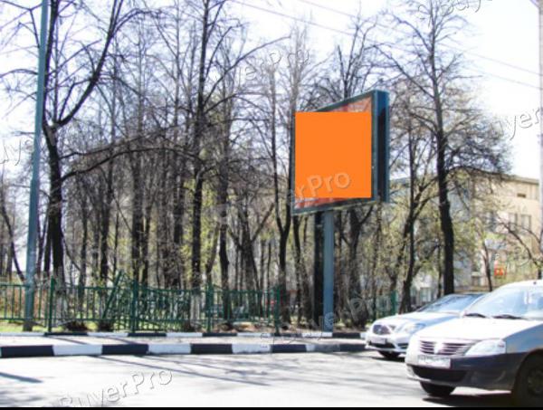 Рекламная конструкция 1-я ул. Машиностроения д.38 по ул. Шарикоподшипниковская (Фото)