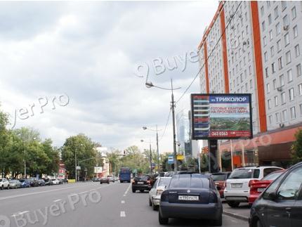 Рекламная конструкция Верхняя Сыромятническая ул. д.2 середина дома (Фото)